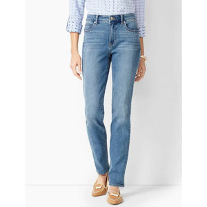 Talbot High-Waist Straight-Leg Jeans - size 12